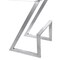 Armen Living Atlantis 26" Counter Height Backless Gray Faux Leather and Brushed Stainless Steel Bar Stool LCAT26BAGR - alternate 2